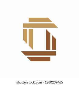 Geometric Square Letter S Space Business Company Vector Logo Design