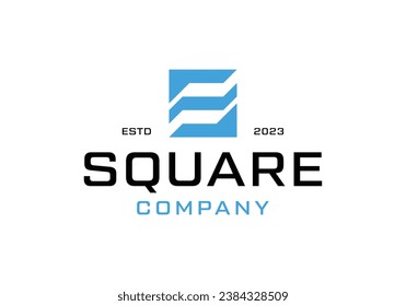 Design-Vorlage für das geometrische quadratische Logo
