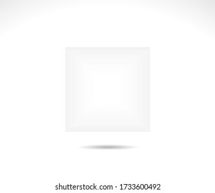 Logo de Geometric Square. Vector de marco cuadrado de trazo - ilustración eps 10.
