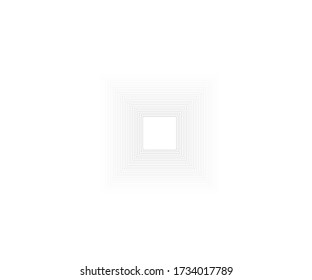 Geometric Square logo. Stroke square frame. Line icon, sign, symbol, Flat design, button, web, picture frame. vector - illustration eps 10.