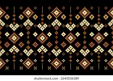 Geometric square, long shape, full decoration, seamless, horizontal style, color tone control