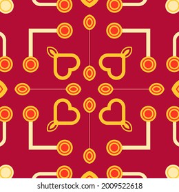 Geometrischer quadratischer Druck für Textilien. Stilvolles Design für Schal, Schal, Kopftuch, Bandana, Pareo, Hijab und andere Produkte. 