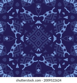 Geometric square print for textiles. Stylish design for scarf, shawl, headscarf, bandana, pareo, hijab and other products. 