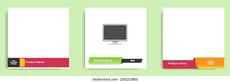 Geometric square social media banner layout, product background backdrop display for e commerce sale ads app template. vector design