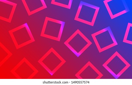 Geometric square technology pattern with gradient 