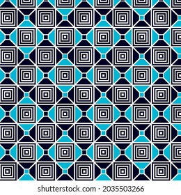 Geometric square tile pattern checekered style