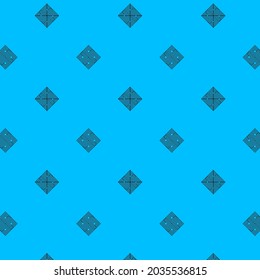Geometric square vector pattern in blue and black color