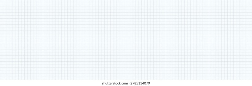 Geometric squared background millimeter graph paper grid. Pattern for school technical engineering line scale measurement. Vector editable stroke seamless pattern. Lined blank education design.