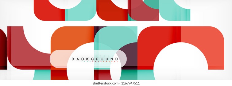 Geometric squares abstract banner. Vector template illustration for business brochure or flyer, presentation and web design layout