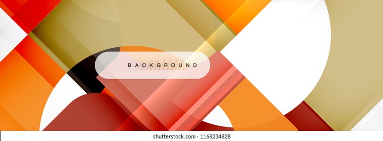 Geometric squares abstract banner. Vector template illustration for business brochure or flyer, presentation and web design layout