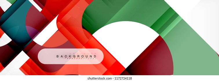 Geometric squares abstract banner. Vector template illustration for business brochure or flyer, presentation and web design layout Geometric squares abstract banner. Vector template illustration for business brochure or flyer, presentation and web design layout