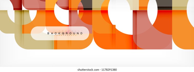 Banner abstracto de cuadrados geométricos. Ilustración de plantilla de vectores para folletos o volantes de negocios, presentación y diseño web