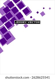 Geometric Squares Jersey Plantilla púrpura