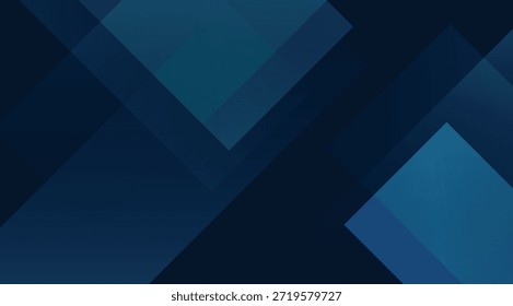Quadrados geométricos Azul Marinho Sobreposição Fundo, formas quadradas elegantes e gradientes, para apresentações modernas e designs elegantes que transmitem profundidade e sofisticação
