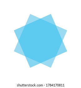 Geometrische Quadrate, Formen Symbol auf weißem Hintergrund, flach, Vektorgrafik