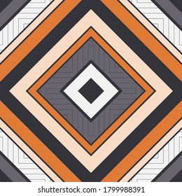 Geometric squares of straight lines. Seamless pattern. Simple design. Vector illustration for web design or print.