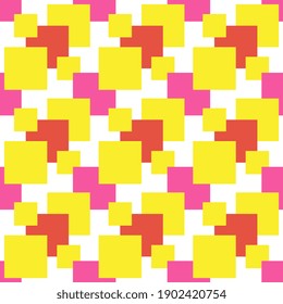 Geometric squares,seamless pattern on white background.