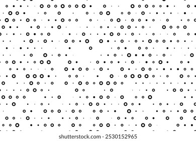 Padrão de ponto escalonado geométrico com centros vazios