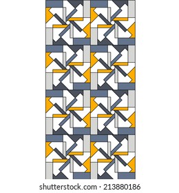  Geometric stained glass window background