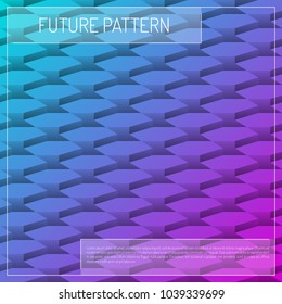 Geometric stairs color background. Future texture vector for web design, wallpapers and printed products.