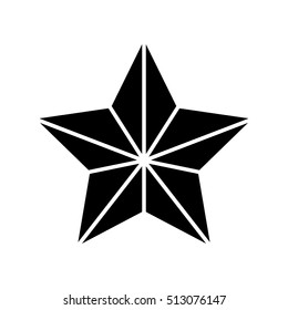 Geometric Star Icon Image 