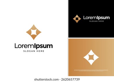 Plantilla geométrica del diseño del Vector del logotipo de la estrella