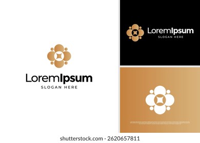 Geometrisches Stern-Logo, Vektordesign-Vorlage