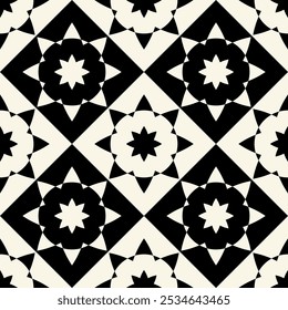 Geometric Star Mozaic geometric abstract vector texture flat seamless pattern background backdrop wallpaper modern print decorative tile surface