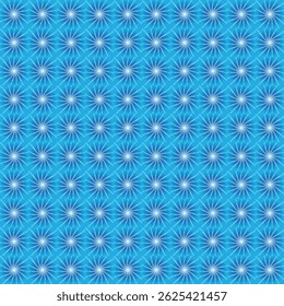 Geometric Star Pattern with Blue Background
