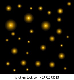 Geometric star pattern. Vector star pattern on black background