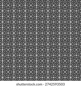 Geometric Star Pattern Wallpaper – Modern Black and White Tessellation Design