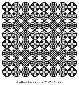 Geometric star shape vintage pattern background design