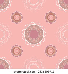 Geometric Stars, Pink, whites, Beige colours ,pastels ,seamless pattern ,prints background