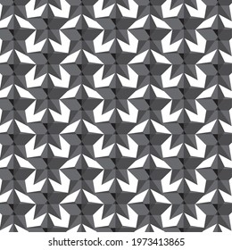 geometric stars seamless pattern design