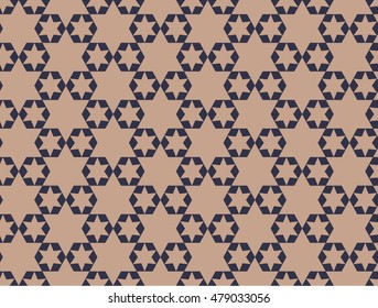 geometric stars seamless pattern. Fashion graphic design.Vector illustration. Background design. Asian bakground. Modern stylish abstract texture. Template for print, textile, wrapping and decoration