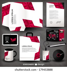 Geometric stationery design