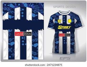 geometric straight stripes pattern design, illustration, textile background for sports t-shirt, football jersey shirt mockup for football club. consistent front view
