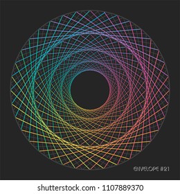 Geometric String Art Vector