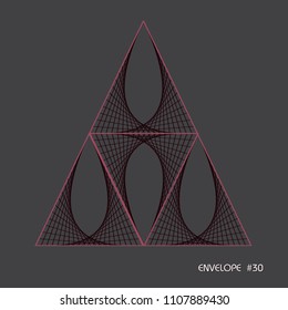 geometric string art vector
