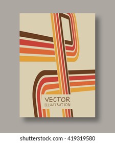 Geometric strip abstract flyers. Brochures unusual color shapes style. Design Painting elements. Line art. Wallpaper with empty space for your text. Vector illustration.