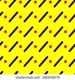 Geometric strip and dots seamless pattern, vector illustration geometric pattern suitable for background, clothing, fabric design, clothes design, bed sheet design, etc.
