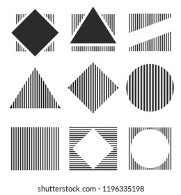 Geometric Stripe design shape, Vector eps 10 illustration