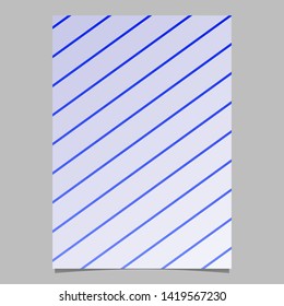 Geometric stripe flyer template - gradient vector brochure background graphic from stripes