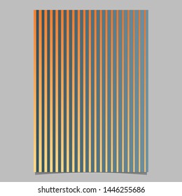 Geometric stripe flyer template - gradient vector brochure background graphic from stripes