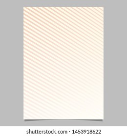 Geometric stripe flyer template - gradient vector brochure background graphic from stripes