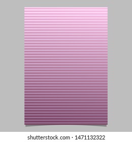 Geometric stripe flyer template - gradient vector brochure background graphic from stripes