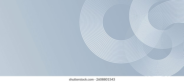 Geometric stripe line circle lines on gray background simple