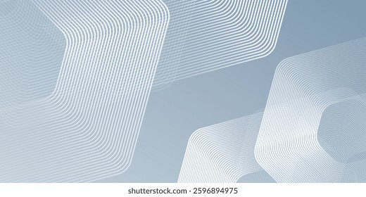 Geometric stripe line hexagon lines on gray background. Abstract illustration design simple modern background