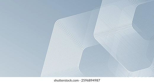 Geometric stripe line hexagon lines on gray background. Abstract illustration design simple modern