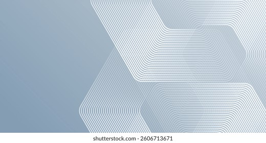 Geometric stripe line hexagon lines on gray background design abstract
